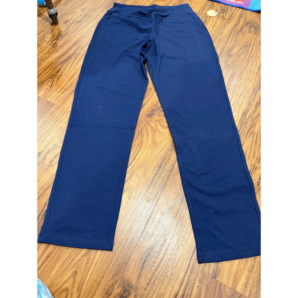 Athleisure Womens Denim & Co Active Straight Leg Pants S Navy Blue